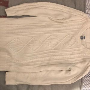 Cable knit sweater
